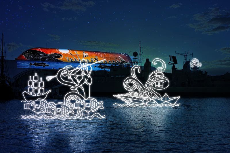Vivid Sydney at the Maritime Museum 