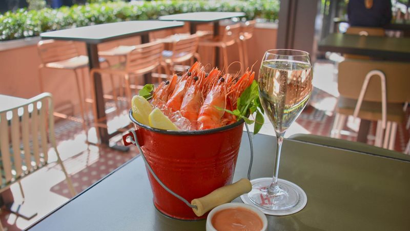 Prawns and Prosecco for $45