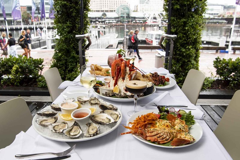 Nick's Seafood Restaurant waterfront eats Darling Harbour Darling