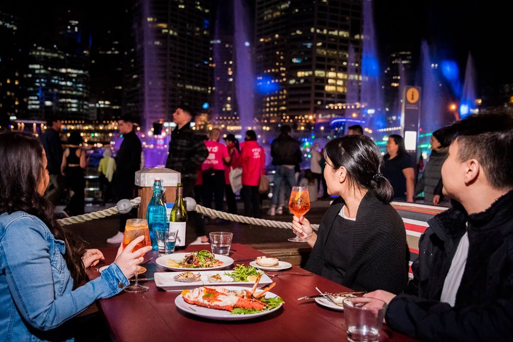 Best restaurants & bars with Vivid Sydney views in Darling Harbour